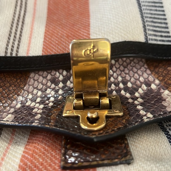 Proenza Schouler PS1 Medium Striped Canvas Leather Bag - Picture 4 of 12